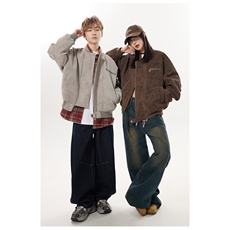 美式复古机车皮衣高级感廓形外套痞帅街头飞行夹克Y1037-P89网图，男装夹克，电商B245