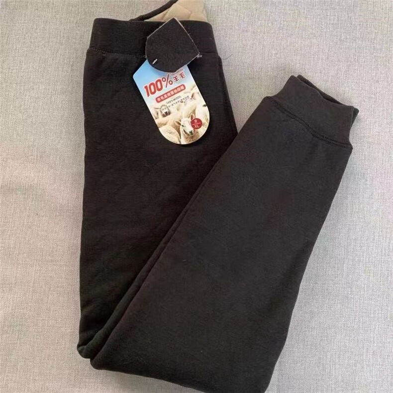 羊毛男女通用高腰保暖打底裤，女装打底裤，航轩羊绒