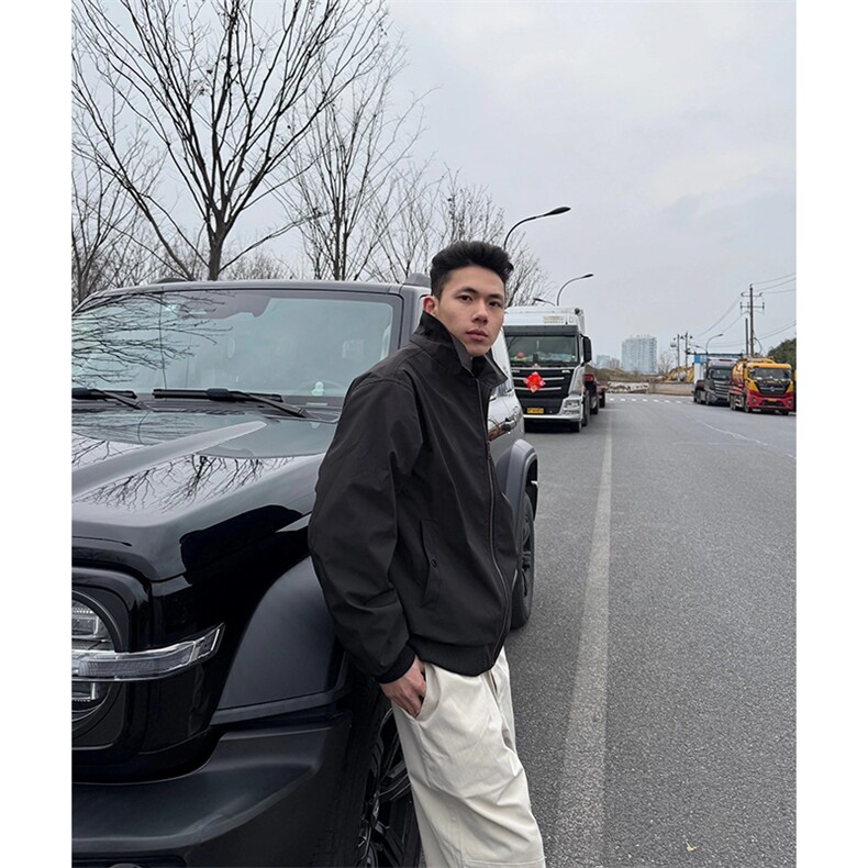 【网图慎用】春季新款夹克教练休闲短款外套男5Q1092-TP4078,男装夹克,电商A102