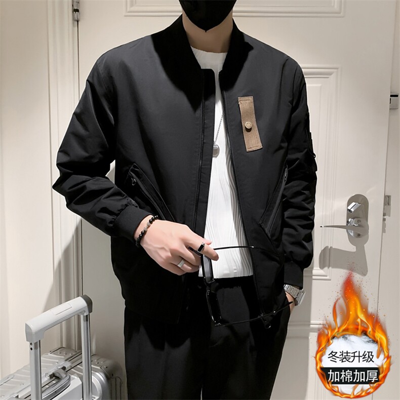 2025冬季加棉加厚高品质工装潮流休闲夹克外套男JK092加棉-P113,男装夹克,电商A413