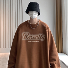 开春新款圆领卫衣男款美式外套小众设计春秋装MY02399-P45，男装卫衣，星座308B-1
