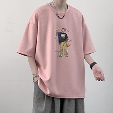 麂皮绒短袖t恤男大码半袖男JD82419-P25，男装T恤，电商A040