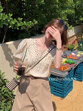 2022韵芭莎夏季新款镂空设计上衣，其它，韵芭莎