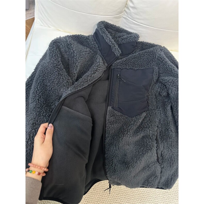 秋冬新款羊羔毛外套GS04-P85成分100聚酯纤维,女装短外套,星座1302