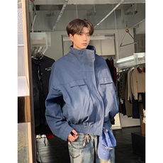 1506A/GJ600/P133美式立领牛仔外套春秋冬季加绒加厚棉服夹克，男装工装外套，星座1506A