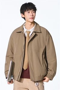 2025秋冬新款翻领工装夹克男户外登山服棉服图片