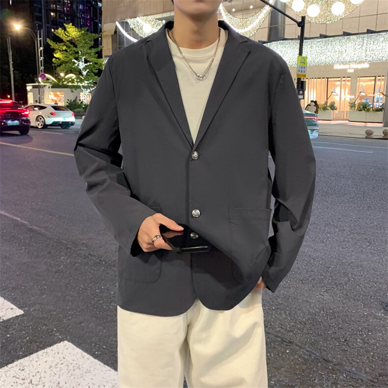 春季新款商务风西装外套男休闲西服男士西服JK02628-P83，男装西服套装，星座308B-2