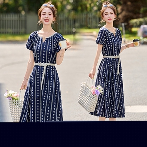 现货现货{主推款}2502新款夏季连衣裙气质减龄仙女高级感长裙现货图片