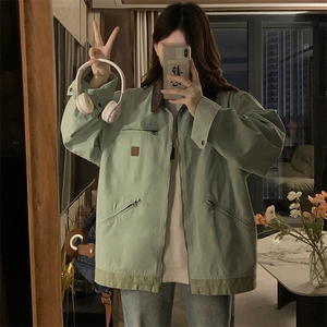 A401-P100 复古底特律夹克男女春秋冬翻领工装外套2025春季新款图片