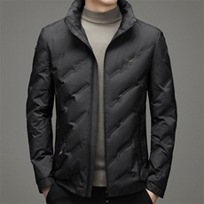 2023冬装立领宽松纯色羽绒服男士保暖羽绒外套SNNYR88R2108-P215，男装羽绒服，电商B212（原钱塘6029）