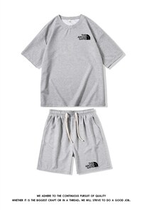 HZ75232-P44 华夫格套装男大码休闲运动套装两件套图片