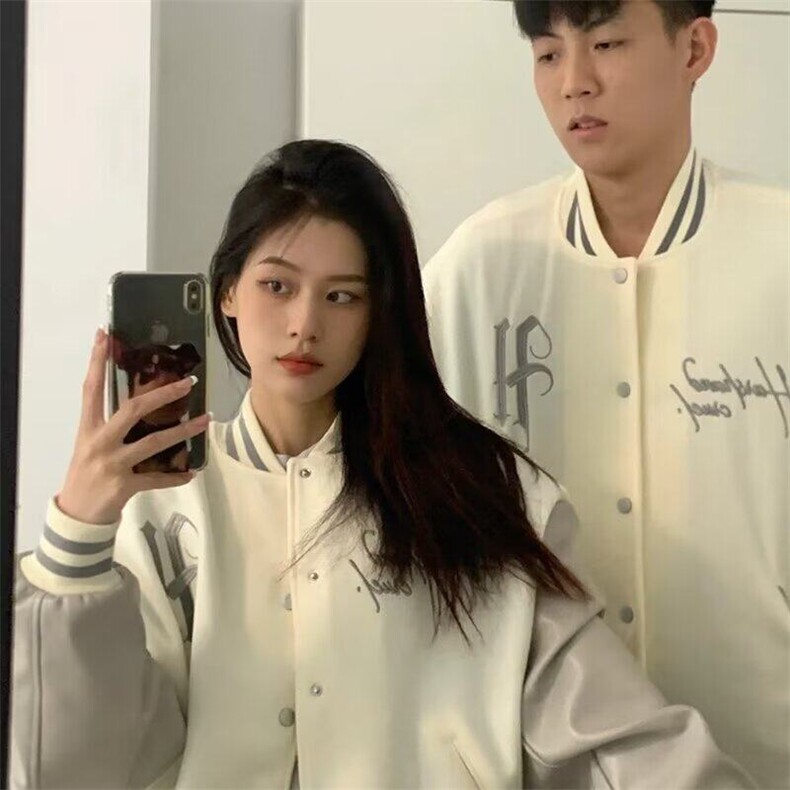 【有货】DJK39-P68美式高街重磅刺绣毛呢棒球服潮牌PU皮拼接夹克,男装夹克,星座603-2