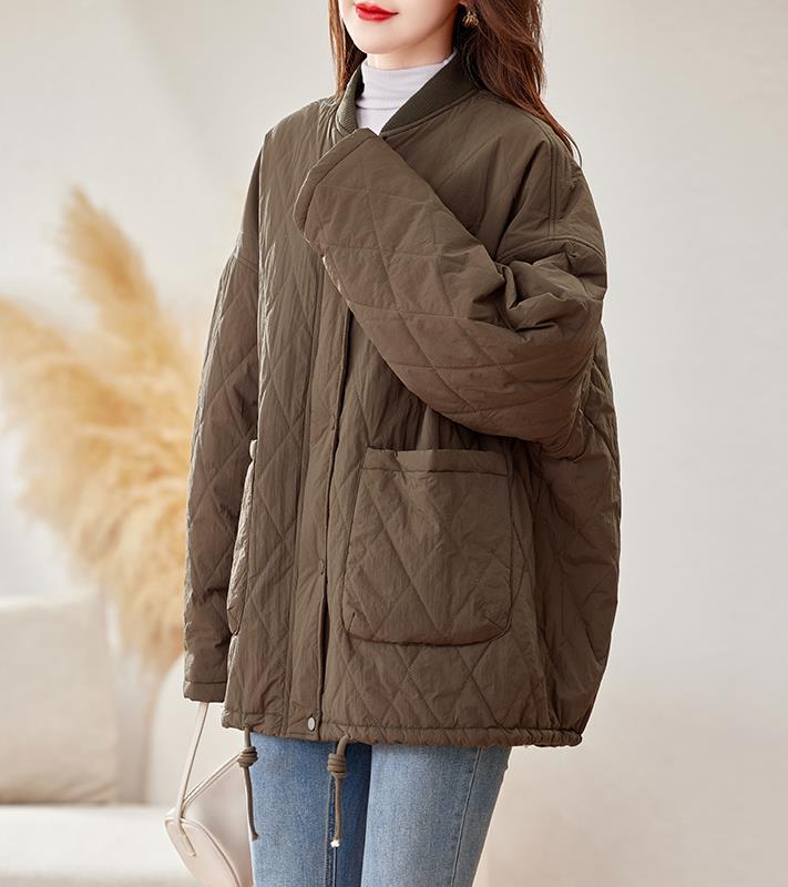 2024冬季新款时尚潮流女装棉服宽松显瘦保暖外套,女装棉衣/棉服,姿萝菲
