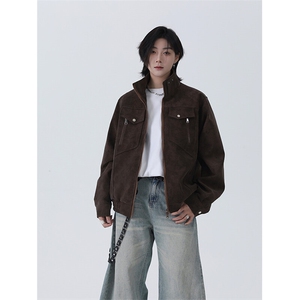 春季新款港风拼接贴袋设计离开夹克外套潮 XZ213-JK1002-P85控128图片