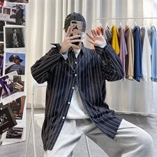 长袖衬衫男港风日系外套C2209P28，男装衬衫，星座1116-2