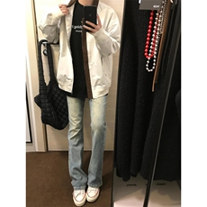 【有货】灰色棒球服外套男春秋款cleanfit飞行员夹克JKA678LL-P75，男装夹克，星座1007（原301D）