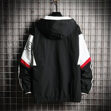 挂拍秋季潮男拼色工装夹克男连帽宽松大码外套A436-K38-P85，男装夹克，电商A436