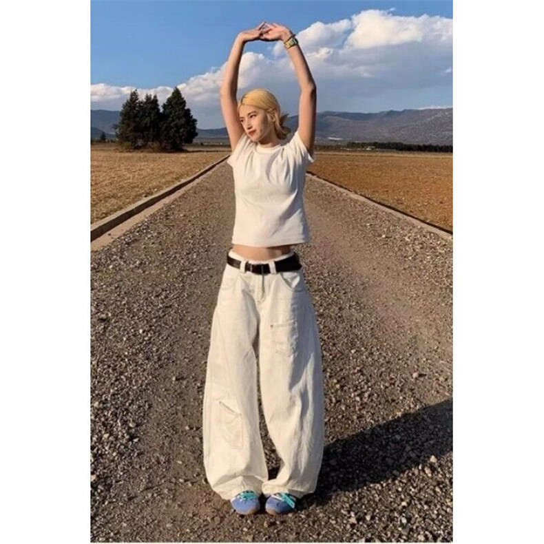 【有货】DYK8036-特批48原版质量白色弯刀牛仔裤男女显瘦阔腿裤潮,男装牛仔裤,星座603-2