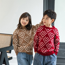 儿童羊毛衫半高圆领女童装秋冬季男童毛衣套头宝宝加厚羊毛衫打底，童装儿童羊毛衫，暖钟情羊绒