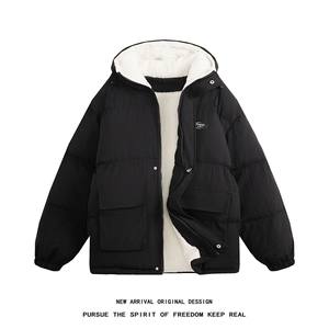 MY8188/P125冬新款棉衣男保暖个性设计摇粒绒连帽加厚棉袄棉服图片