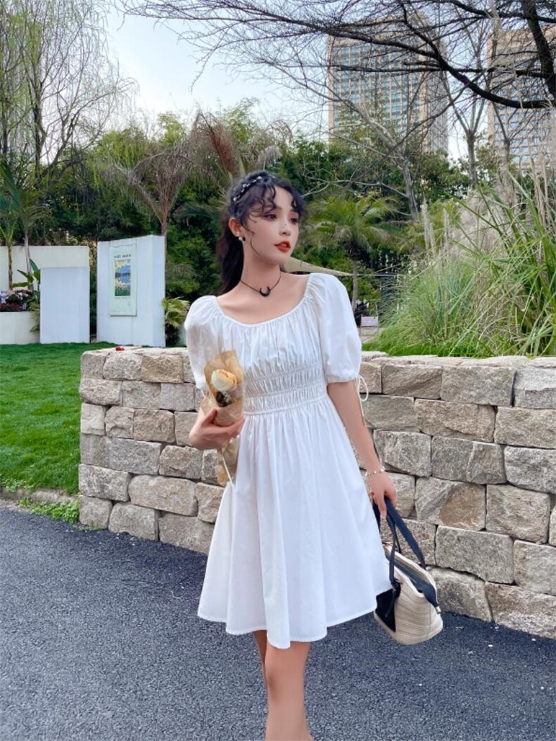 布连衣裙，女装连衣裙，安玖拉