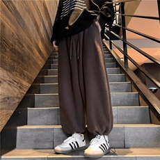 卫裤男冬季新款阔腿裤宽松百搭休闲长裤美式高街直筒K5887-P33，男装休闲裤，星座412-2