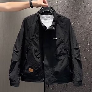 男春秋立领工装夹克新款时尚潮百搭修身气质青年外套HH8108 P55图片