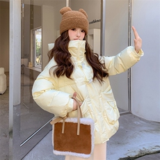 现货主推奶fufyu羊角扣连帽羽绒服2C236-T016-P245-K358，女装羽绒服，2C236