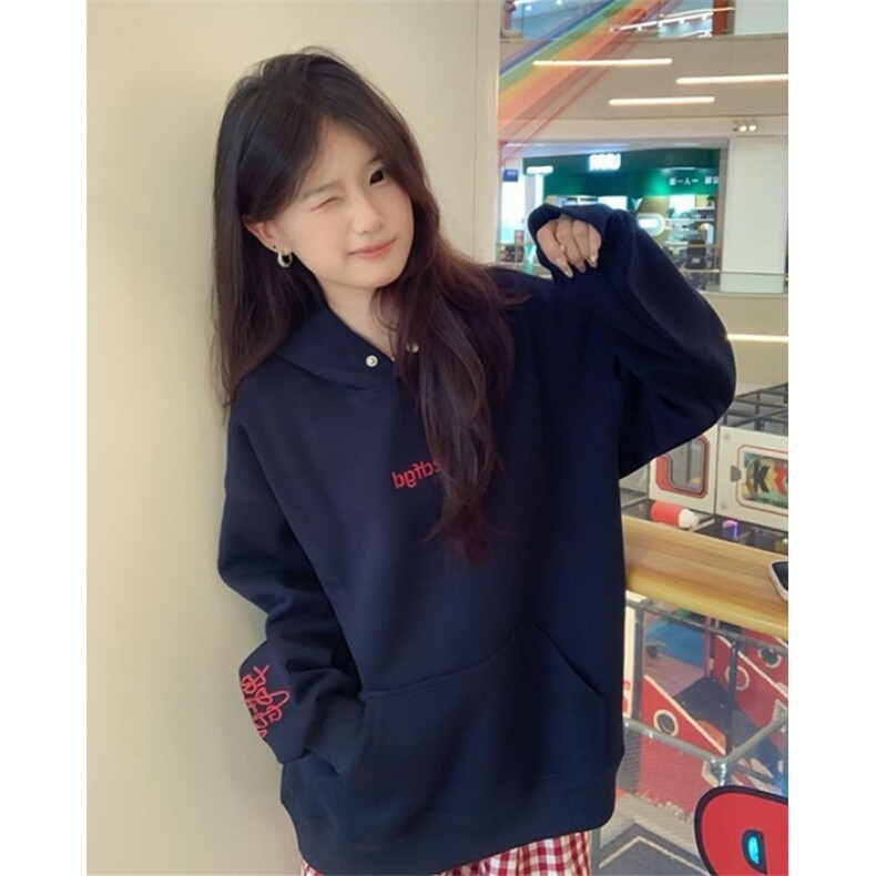 美式慵懒风外套女秋冬季复古连帽开衫卫衣宽松情侣上衣WRN004,女装短外套,星座1116A（原606A-3）