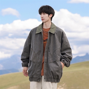 G0128-P98 秋季新款日系cityboy水洗牛仔夹克外套图片