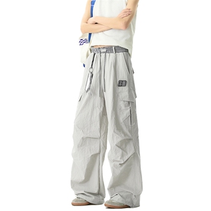 港风衔接速干休闲裤多口袋工装裤直筒裤A014-DY25299-P55控78