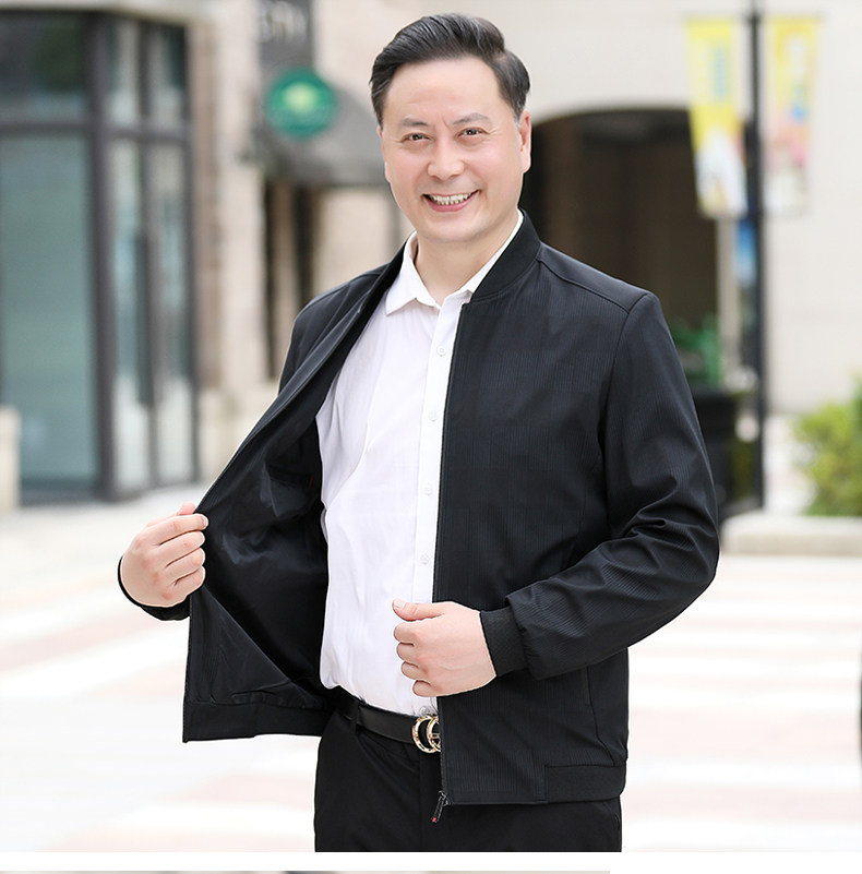 NN9952钱塘2020-3中年男士春秋商务休闲简约百搭夹克外套P57图片