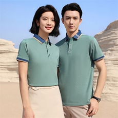 夏季冰丝团服工作服LOGO定制男女同款拼色POLO衫广告衫LS664p35，男装Polo衫，星座1602B（原101B-1）