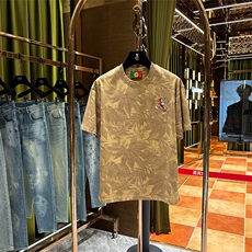2025夏季时尚潮流百搭英伦风高端刺绣短袖GBL9197P55，男装T恤，电商A089-1
