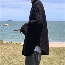 慵懒风套头毛衣春秋季韩版潮牌纯色圆领针织衫宽松百搭M136-P40，男装针织衫/毛衣，星座512-4