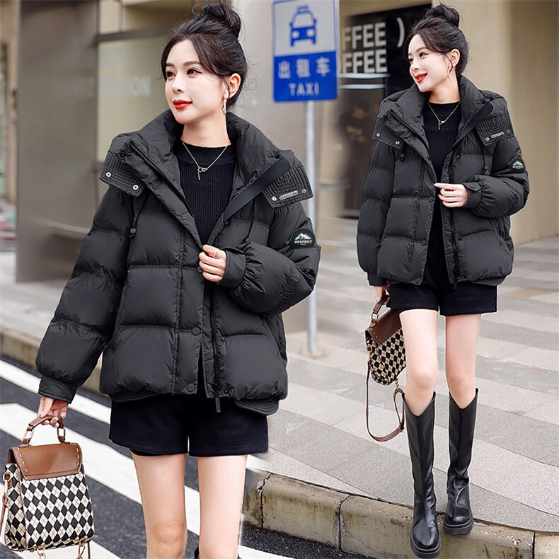 2024年冬季新款90%白鸭绒短款连帽,女装羽绒服,艾尚靓装