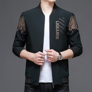 2024新款春秋季男士夹克时尚潮流外套男装休闲茄克衫上衣服P120图片