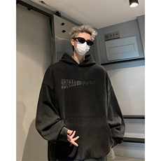 男装加厚卫衣男美式复古宽松连帽卫衣外套XZ514-2-Z2221-P70，女装短外套，星座514-2(原B239)