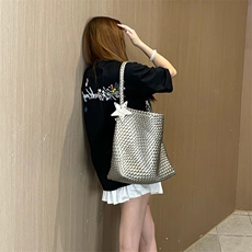 万针全刺绣工艺抖音得物高品质260克重磅纯棉双纱美式高街短袖T恤，男装T恤，电商A486