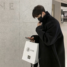 超长款秋冬超长款男士呢大衣韩版潮流加厚风衣DY008P128，男装风衣，星座1004（原星座815-3）