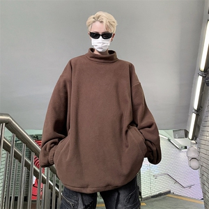 WY92-P42美式宽松型摇粒绒中领卫衣图片