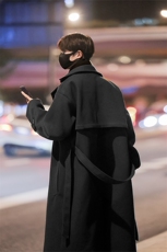 长款过膝男装呢料呢子大衣冬季呢子翻领外套XZ514-2-F10-P138，男装毛呢大衣，星座514-2(原B239)