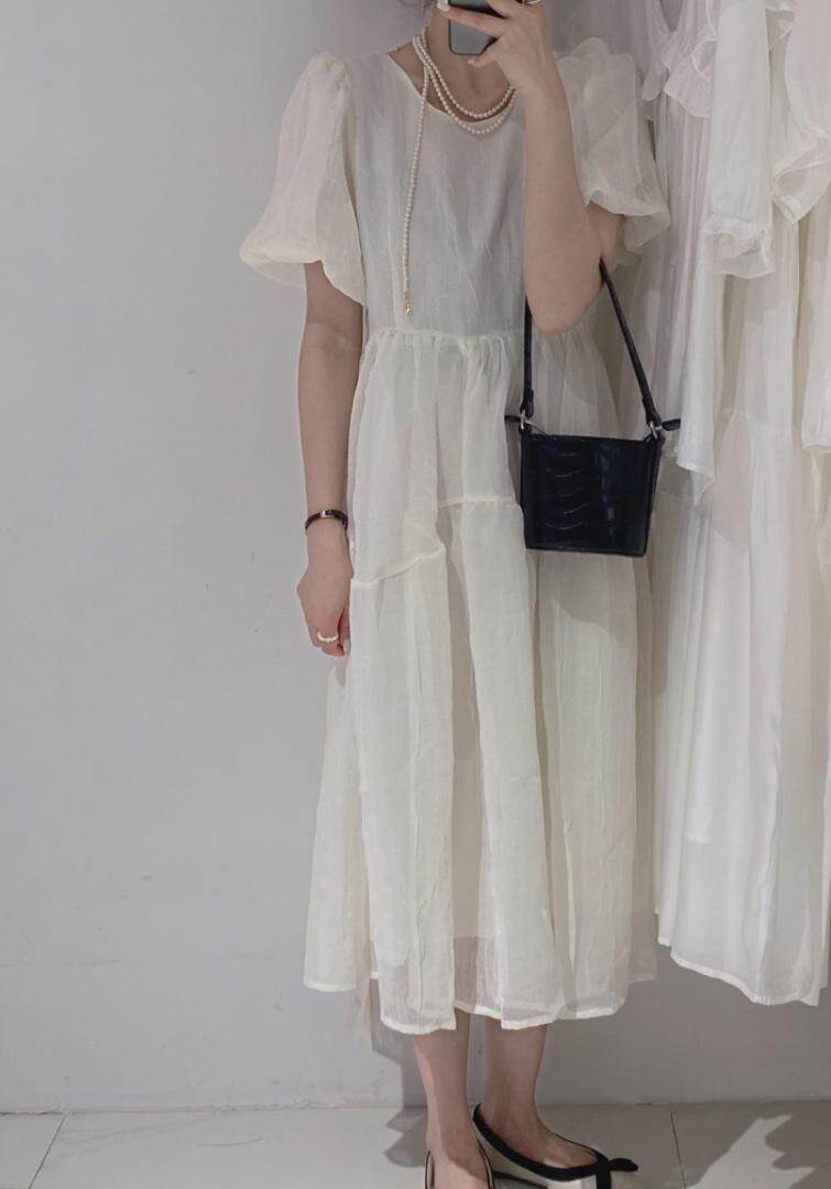 长款连衣裙，女装连衣裙，驿谷