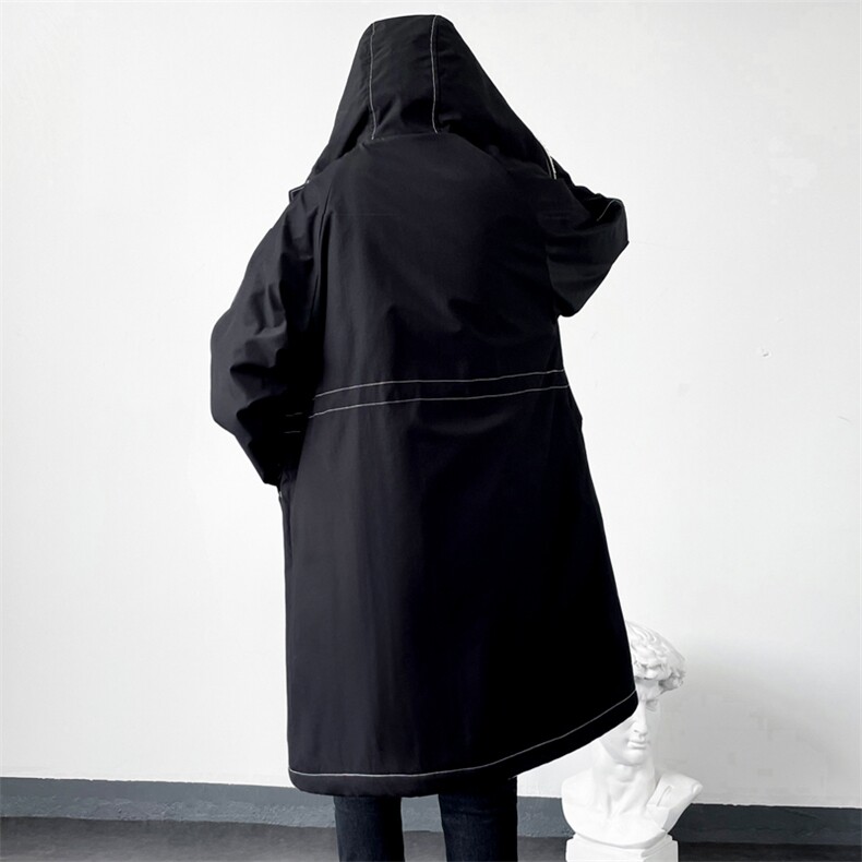 大货风衣男中长款大衣加绒加厚棉衣F262薄P115加绒P135港风E,男装风衣,星座401