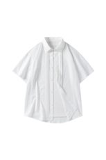 夏季纯色短袖衬衣男宽松落肩质感半袖衬衫A157B-CS4212-P45，男装T恤，电商A157B