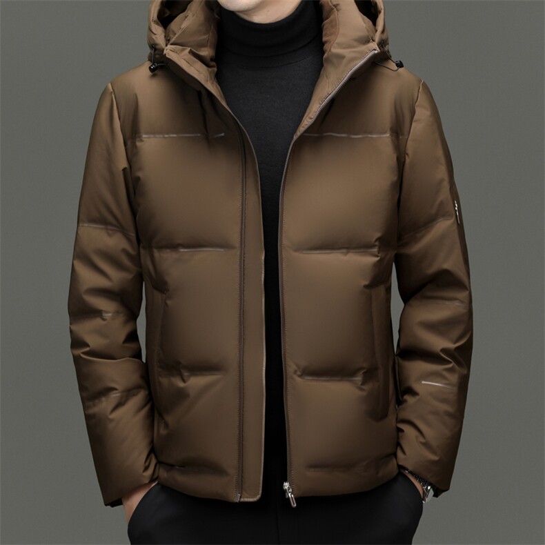 冬季鸭绒羽绒服户外男士加绒面包服可拖卸帽保暖男高级商务休闲,男装羽绒服,钱塘6003（原4033）