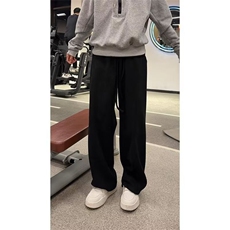 潮牌新款休闲裤男士秋冬季加厚百搭潮流情侣裤子LJ844-P54加绒58，男装卫衣，星座1008