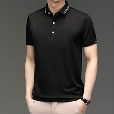 WX8802低价走量款男士夏季新款短袖纯色t恤绅士商务polo衫体恤P37，男装T恤，电商B360