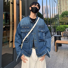美式复古红色飞行员夹克男宽松潮牌痞帅工装JK61-P70，男装夹克，星座1109-3