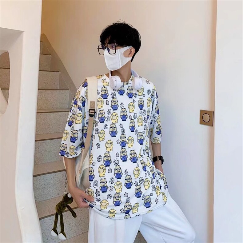 短袖衬衫春款男港风潮流C609P25,男装衬衫,星座1116-2